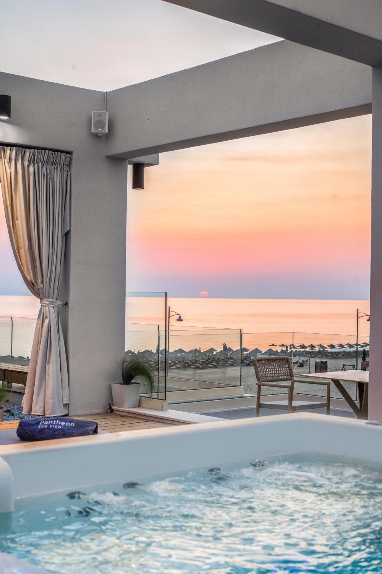 Pantheon Sea View Apart otel Neoi Poroi Dış mekan fotoğraf