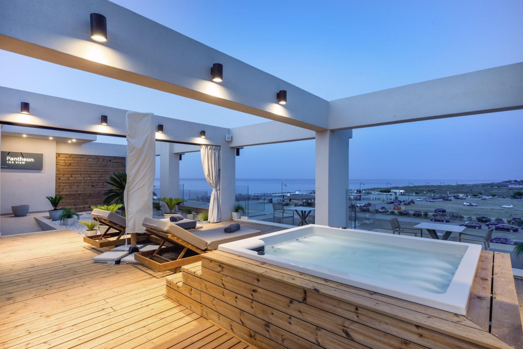 Pantheon Sea View Apart otel Neoi Poroi Dış mekan fotoğraf